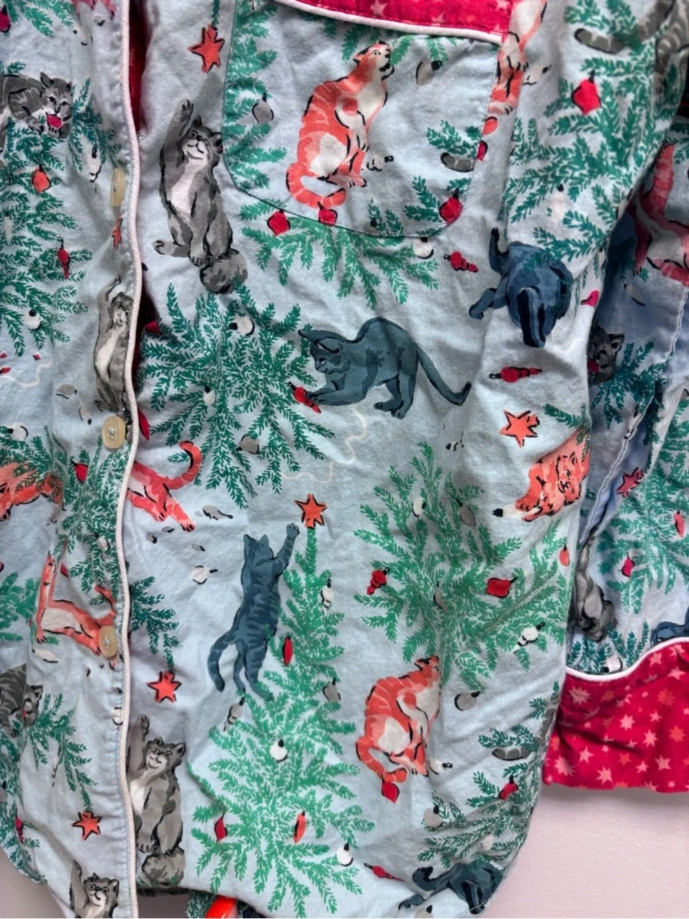 Printfresh Christmas Frisky Firs Pajama Top